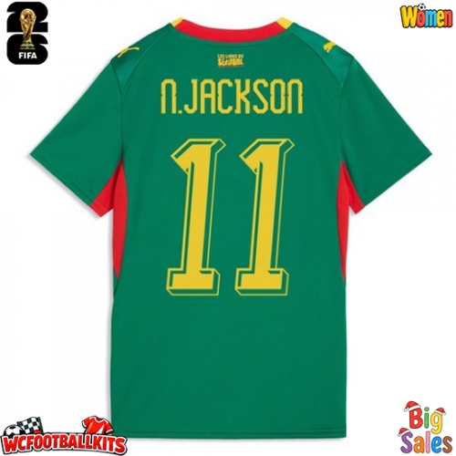 Senegal Nicolas Jackson #11 Replica Away Stadium Shirt for Women World Cup 2026 Short Sleeve